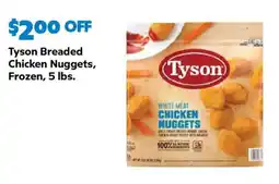 Sam's Club Tyson breaded chicken nuggets offer