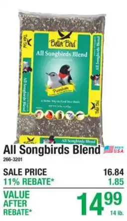 Menards Better Bird All Songbirds Blend offer