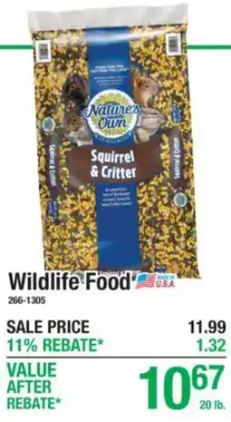 Menards Nature's Own Squirrel & Critter offer