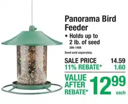 Menards Panorama bird feeder offer