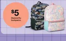 Target Dealworthy backpacks offer