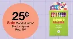 Target Mondo Llama classic crayons offer