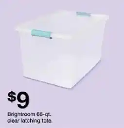Target Brightroom clear latching tote offer