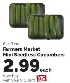 Harris Teeter Farmers Market Mini Seedless Cucumbers offer