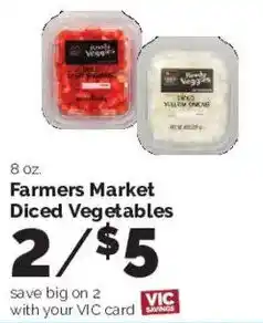 Harris Teeter Farmers Market Diced Vegetables offer
