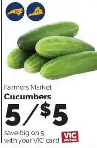 Harris Teeter Farmers Market Cucumbers offer