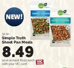Harris Teeter Simple Truth Sheet Pan Meals offer