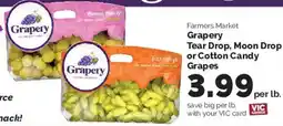 Harris Teeter Grapery Tear Drop, Moon Drop or Cotton Candy Grapes offer