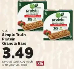 Harris Teeter Simple Truth Protein Granola Bars offer