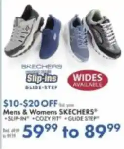 Boscov's Mens & Womens Skechers offer