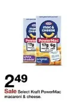 Target Select Kraft PowerMac macaroni & cheese offer