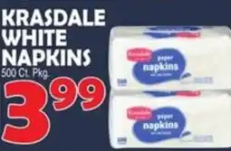 Bravo Supermarkets Krasdale white napkins offer
