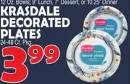 Bravo Supermarkets Krasdale decorated plates offer