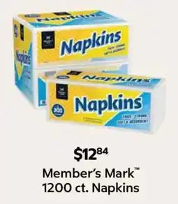 Sam's Club Member's Mark 1200 ct. Napkins offer