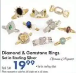 Boscov's General Agate Diamond & Gemstone Rings offer