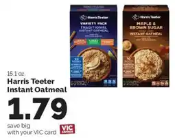 Harris Teeter Harris Teeter instant oatmeal offer