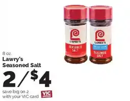 Harris Teeter Lawry's Seasoned Salt offer