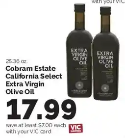 Harris Teeter Cobram Estate California Select Extra Virgin Olive Oil offer
