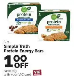 Harris Teeter Simple Truth Protein Energy Bars offer