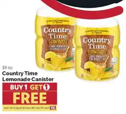 Harris Teeter Country Time Lemonade Canister offer