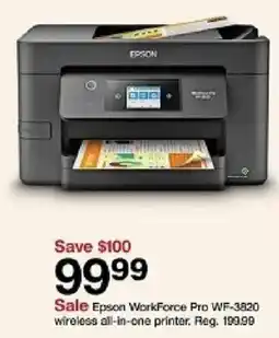 Target Epson WorkForce Pro WF-3820 wireless all-in-one printer offer