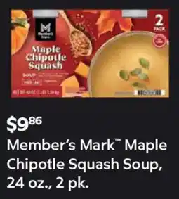 Sam's Club Member's Mark™ Maple Chipotle Squash Soup offer
