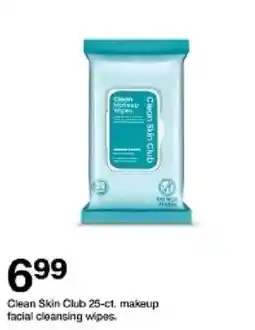 Target Clean Skin Club makeup facial cleansing wipes offer