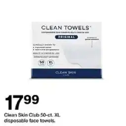 Target Clean Skin Club disposable face towels offer