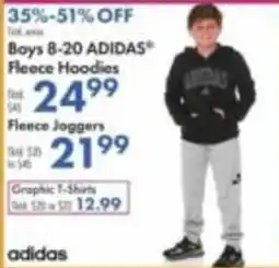 Boscov's Adidas Boys Fleece Hoodies offer