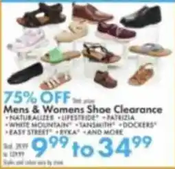 Boscov's Mens & Womens Shoe Clearance offer