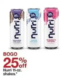 Target Nurri shakes offer