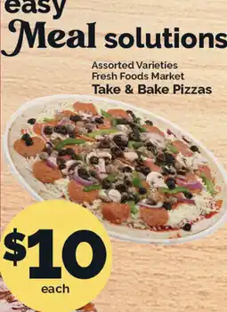 Harris Teeter Fresh Foods Market Take & Bake Pizzas offer