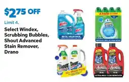Sam's Club Select Windex, Scrubbing Bubbles, Shout Advanced Stain Remover, Drano offer