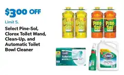 Sam's Club Select Pine-Sol, Clorox Toilet Wand, Clean-Up, and Automatic Toilet Bowl Cleaner offer