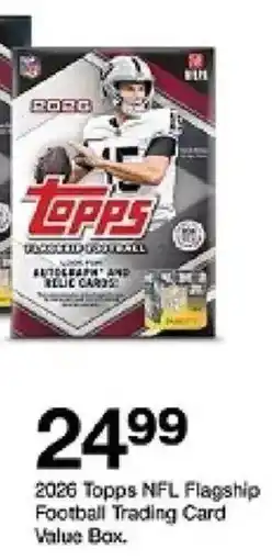 Target 2026 Topps NFL Flagship Football Trading Card Value Box offer