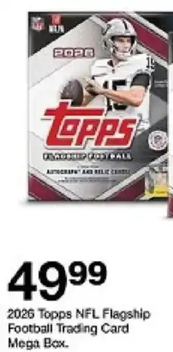 Target 2026 Topps NFL Flagship Football Trading Card Mega Box offer