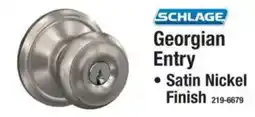 Menards Schlage Georgian entry offer