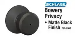Menards Schlage Bowery privacy offer
