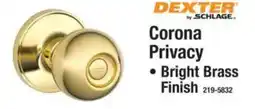 Menards Dexter by Schlage Corona Privacy offer