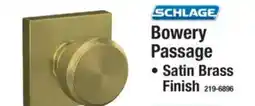 Menards Schlage Bowery Passage offer