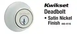 Menards Kwikset Deadbolt offer