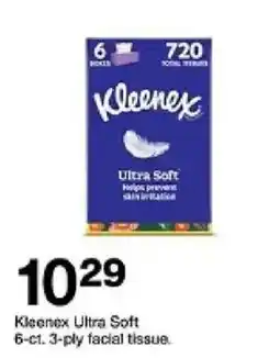 Target Kleenex ultra soft 6-ct. 3-ply facial tissue offer