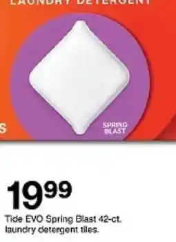 Target Tide EVO Spring Blast laundry detergent tiles offer
