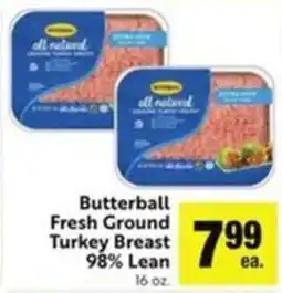 Lucky Supermarkets Butterball Fresh Ground Turkey Breast offer