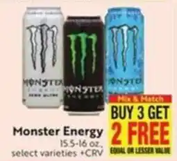 Lucky Supermarkets Monster Energy offer