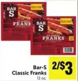 Lucky Supermarkets Bar-S classic franks offer