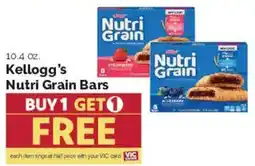 Harris Teeter Kellogg's Nutri Grain Bars offer