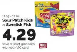 Harris Teeter Sour Patch Kids or Swedish Fish offer