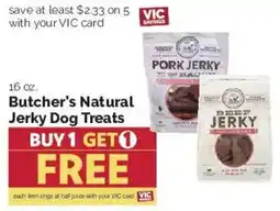 Harris Teeter Butcher's Natural Jerky Dog Treats offer