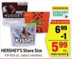 Lucky Supermarkets Hershey's Share Size offer